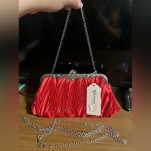 Elegant Red Evening Clutch